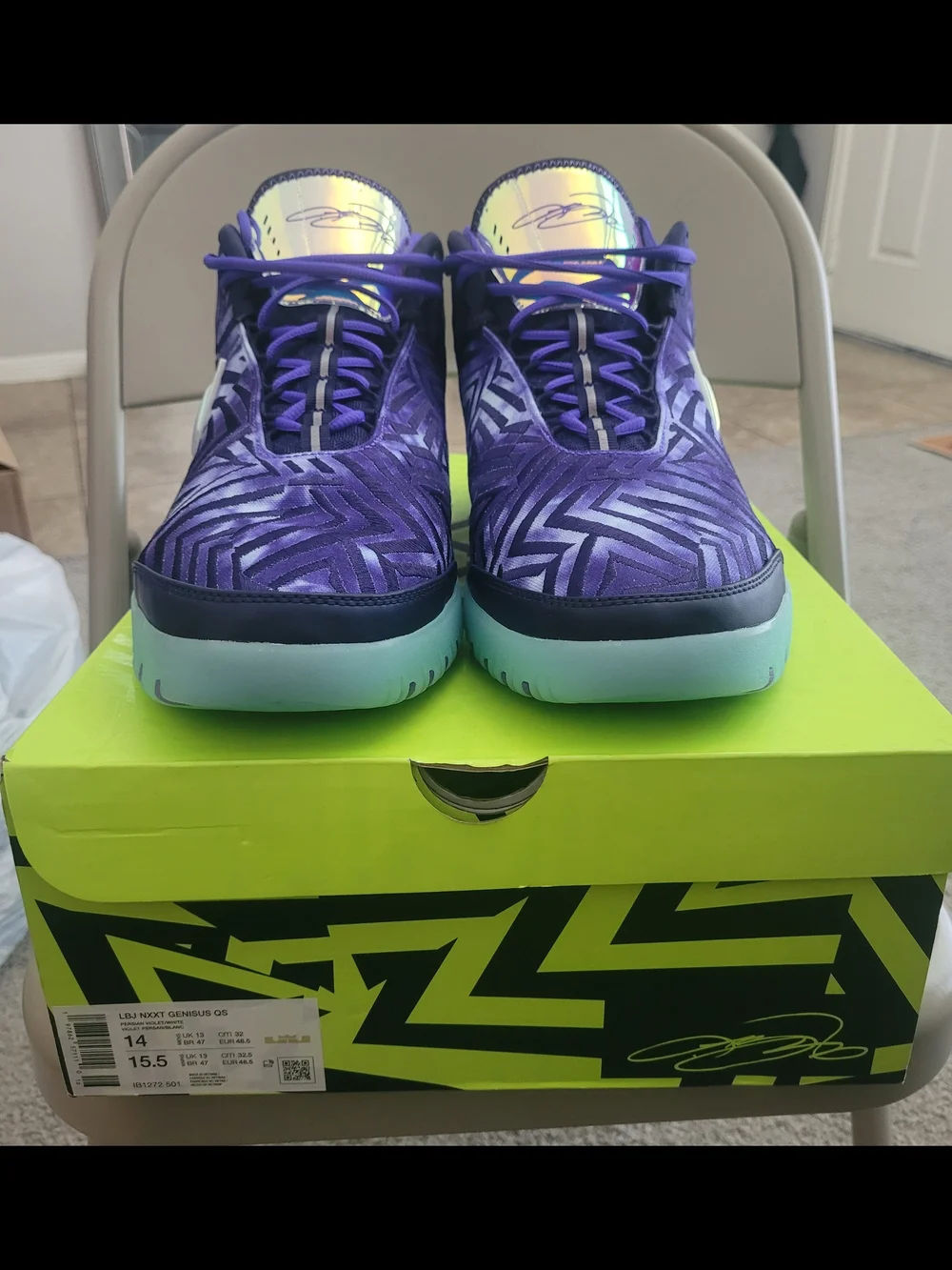 Monopoly x Nike Zoom LeBron NXXT Genisus Persian Violet Size 14